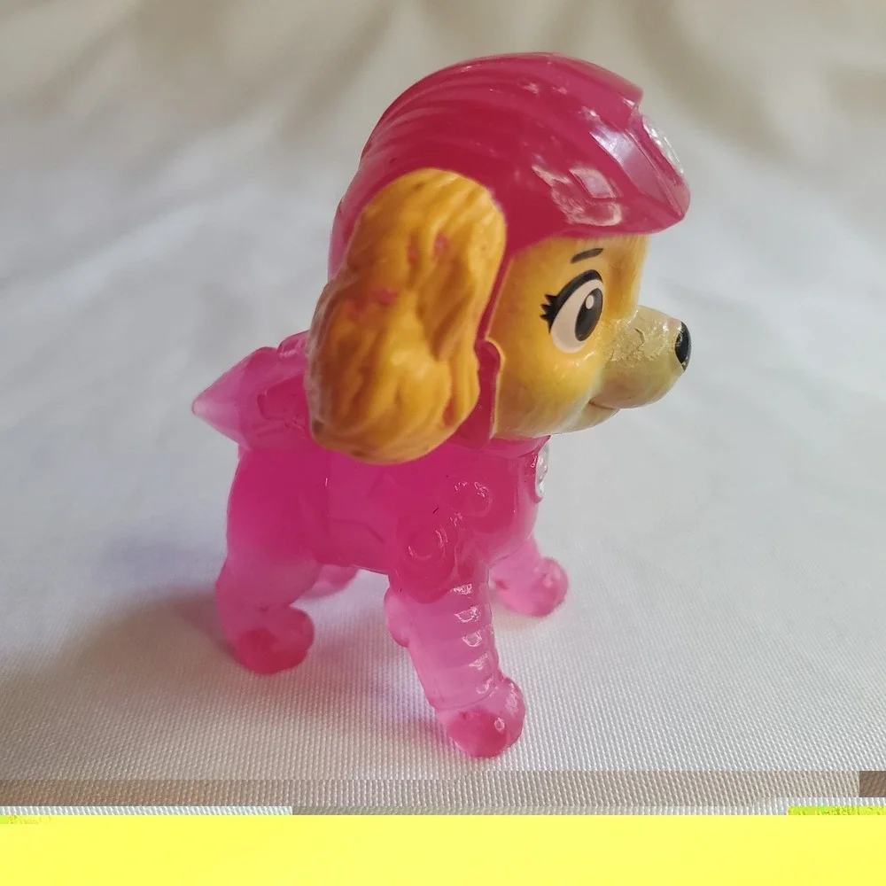 Paw Patrol the Movie SKYE neon pink dog mini figure cake topper